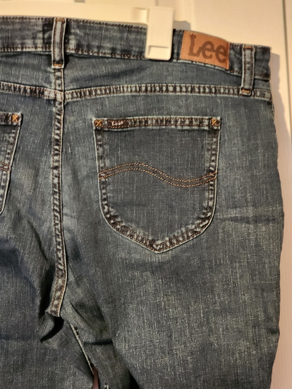 LEE Dark Blue Cropped Ankle Jeans Plus Size 18 - Picture 6 of 9